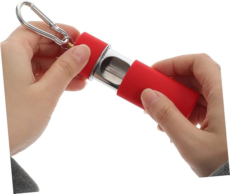 Portable Windproof Ashtray Keychain with Cover for Travel Car Outdoor Smokeless Ash Disposal - Image 3